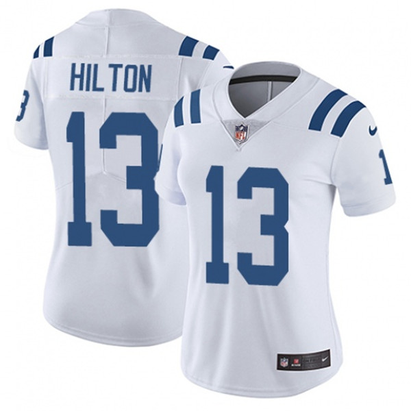 Women's Colts #13 T.Y. Hilton White Vapor Untouchable Limited Stitched NFL Jersey.