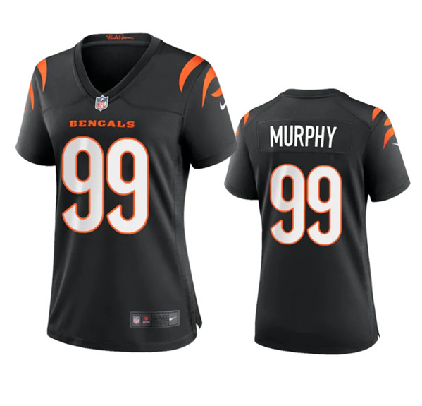 Women's Cincinnati Bengals #99 Myles Murphy Black Stitched Game Jersey(Run Small)