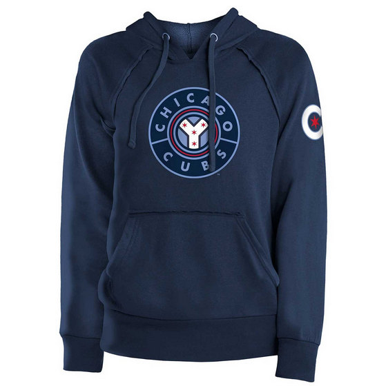 Women's Chicago Cubs Navy City Connect Hooded