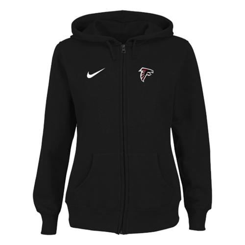 Women's Nike Atlanta Falcons Ladies Tailgater Full Zip Hoodie Black