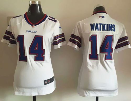 Nike Bills #14 Sammy Watkins White Women's Stitched NFL Elite Jersey