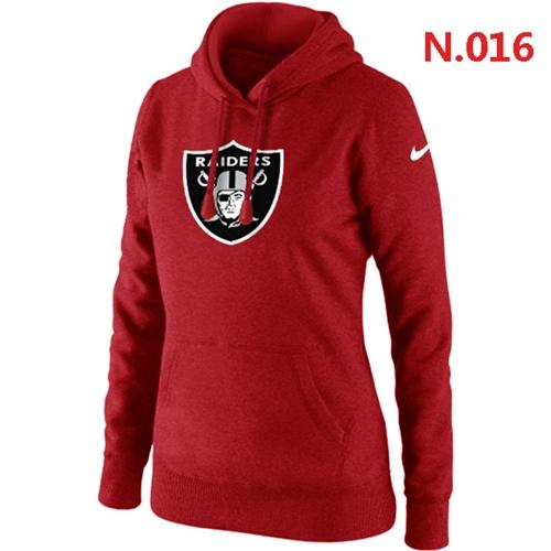 Women's Oakland Raiders Logo Pullover Hoodie Red [Nike_Women_NFL ...