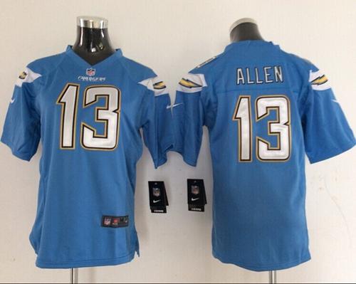 Nike Chargers #13 Keenan Allen Electric Blue Alternate Women's Stitched NFL New Elite Jersey