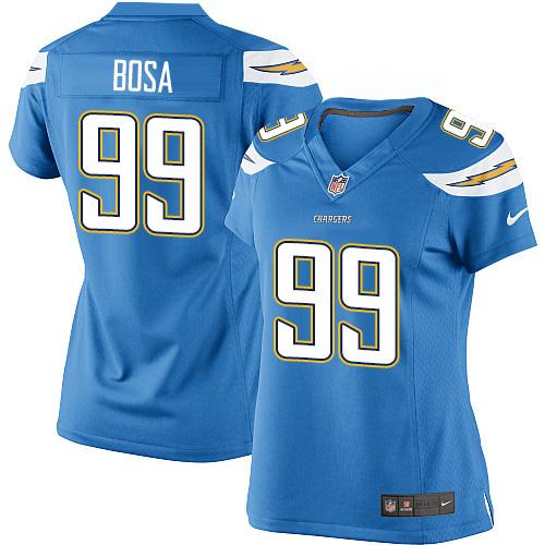 Nike Chargers #99 Joey Bosa Electric Blue Alternate Women's Stitched NFL New Limited Jersey