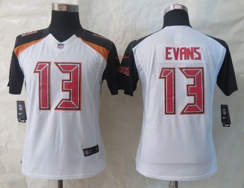 Nike Buccaneers #13 Mike Evans White Women's Stitched NFL New Limited Jersey