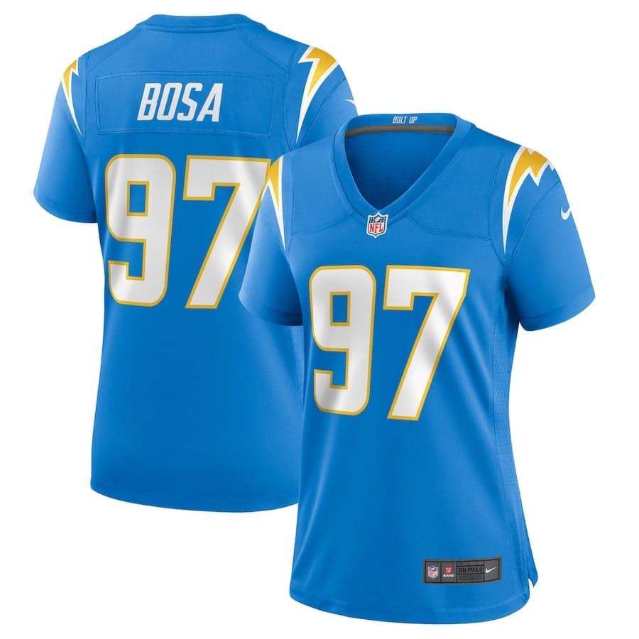Women's Los Angeles Chargers #97 Joey Bosa 2020 Blue Vapor Untouchable Limited Stitched Jersey