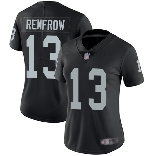Women's Oakland Raiders #13 Hunter Renfrow Black Vapor Untouchable Limited Stitched Jersey(Run Small)