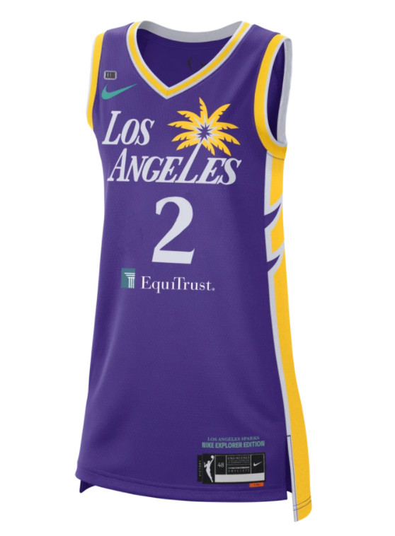 Women Los Angeles Sparks #2 Te'a Cooper Purple Stitched WNBA Jersey