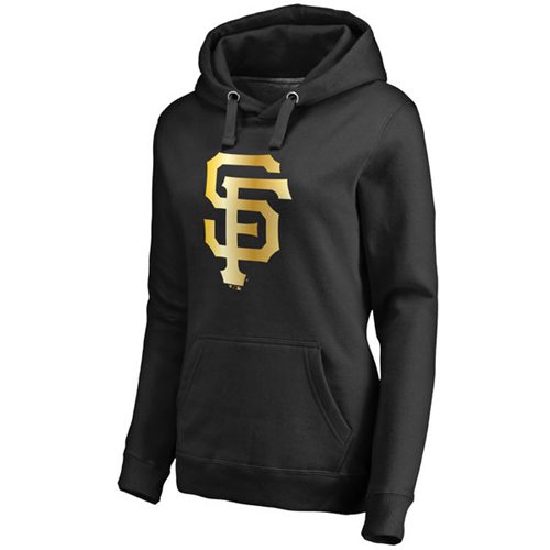 Women's San Francisco Giants Gold Collection Pullover Hoodie Black