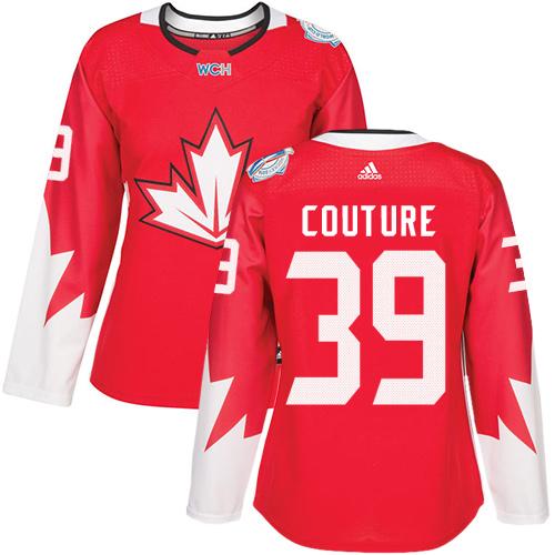 Team Canada #39 Logan Couture Red 2016 World Cup Women's Stitched NHL Jersey