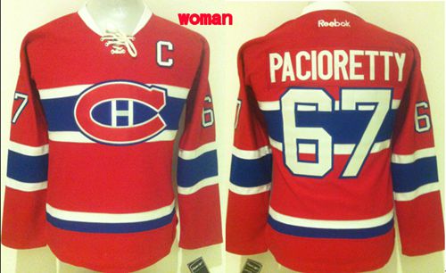 Canadiens #67 Max Pacioretty Red Women's Home Stitched NHL Jersey