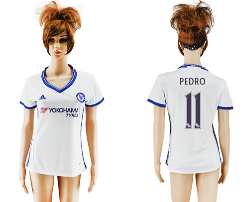 Women's Chelsea #11 Pedro Sec Away Soccer Club Jersey