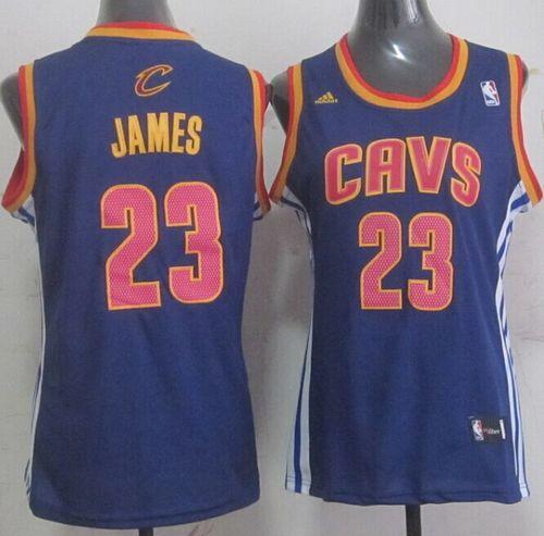 Cavaliers #23 LeBron James Light Blue Women's Fashion Stitched NBA Jersey