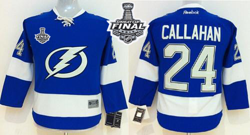 Lightning #24 Ryan Callahan Blue Home Women's 2015 Stanley Cup Stitched NHL Jersey