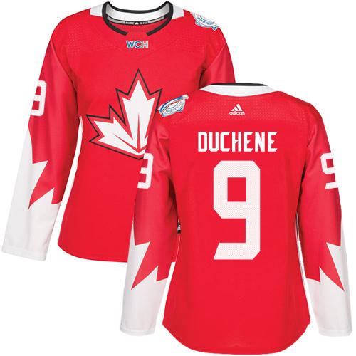 Team Canada #9 Matt Duchene Red 2016 World Cup Women's Stitched NHL Jersey
