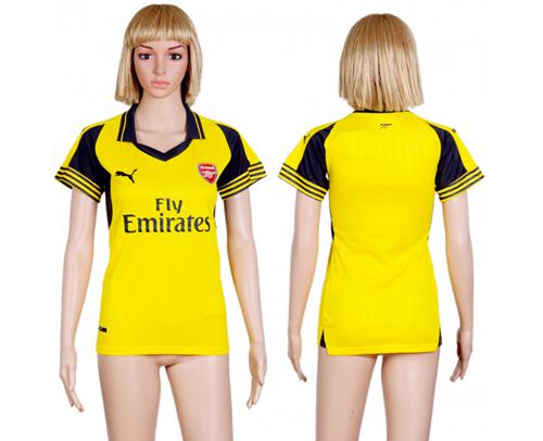 Women's Arsenal Blank Away Soccer Club Jersey