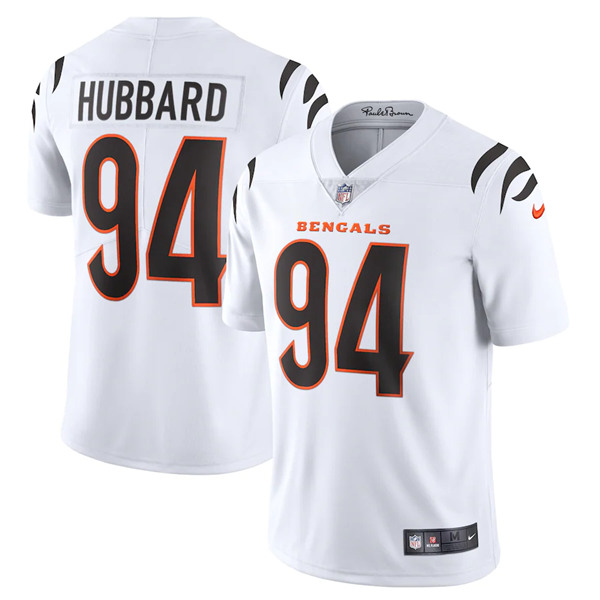 Women's Cincinnati Bengals #94 Sam Hubbard 2021 White Vapor Limited Stitched NFL Jersey (Run Smaller)