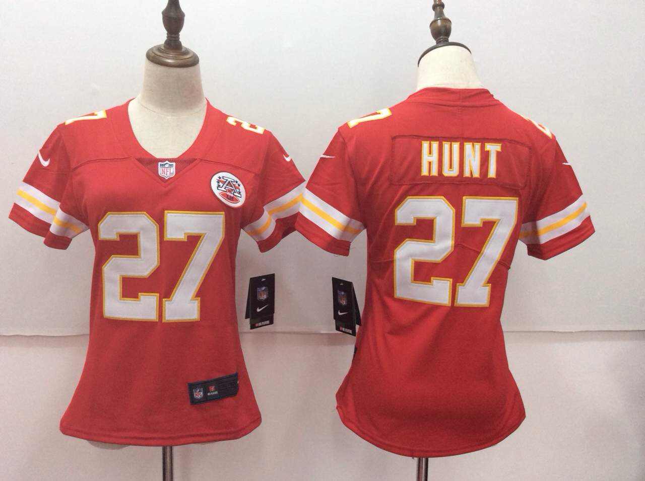 Women's Nike Kansas City Chiefs #27 Kareem Hunt Red Vapor Untouchable Player Limited Stitched NFL Jersey