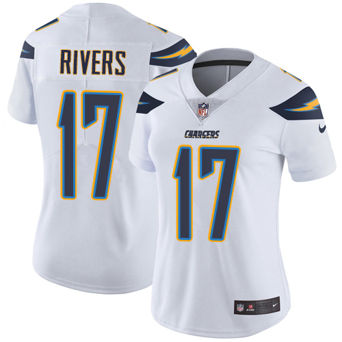 Women's Los Angeles Chargers #17 Philip Rivers White Vapor Untouchable Limited Stitched NFL Jersey