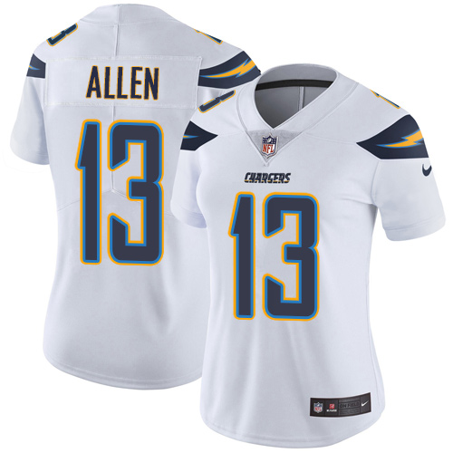 Women's Los Angeles Chargers #13 Keenan Allen White Vapor Untouchable Limited Stitched NFL Jersey