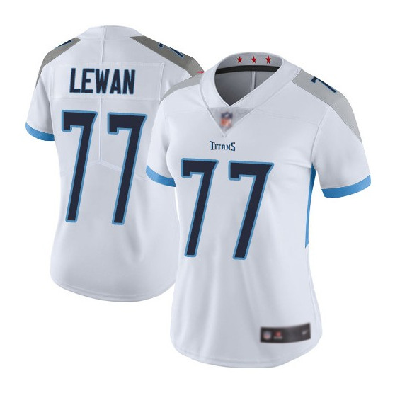 Women's Tennessee Titans #77 Taylor Lewan White Vapor Untouchable Limited Stitched Football Jersey(Run Small)