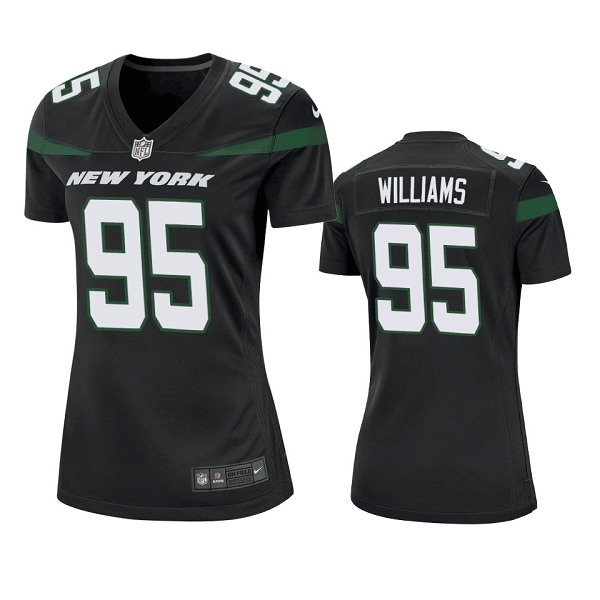 Women's New York Jets #95 Quinnen Williams Black Vapor Untouchable Limited Stitched Jersey