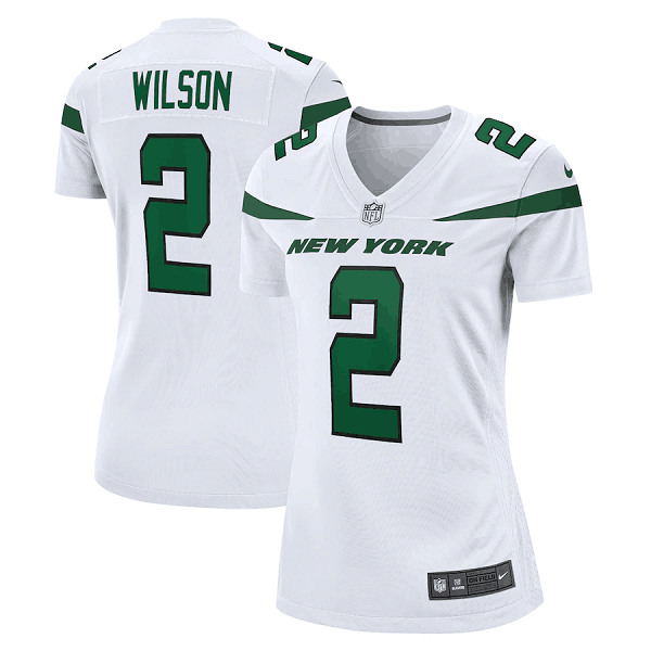 Women's New York Jets #2 Zach Wilson White Vapor Untouchable Limited Stitched Football Jersey