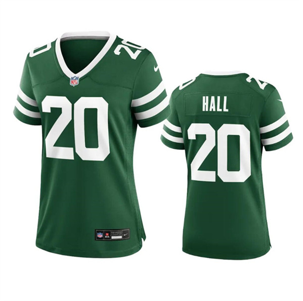 Women's New York Jets #20 Breece Hall Green 2024 Football Stitched Jersey(Run Small)