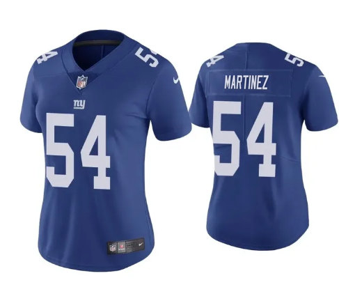 Women's New York Giants #54 Blake Martinez Royal Limited Stitched NFL Jersey(Run Small)