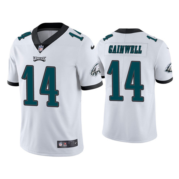 Youth Philadelphia Eagles #14 Kenneth Gainwell White Vapor Untouchable Limited Stitched Jersey