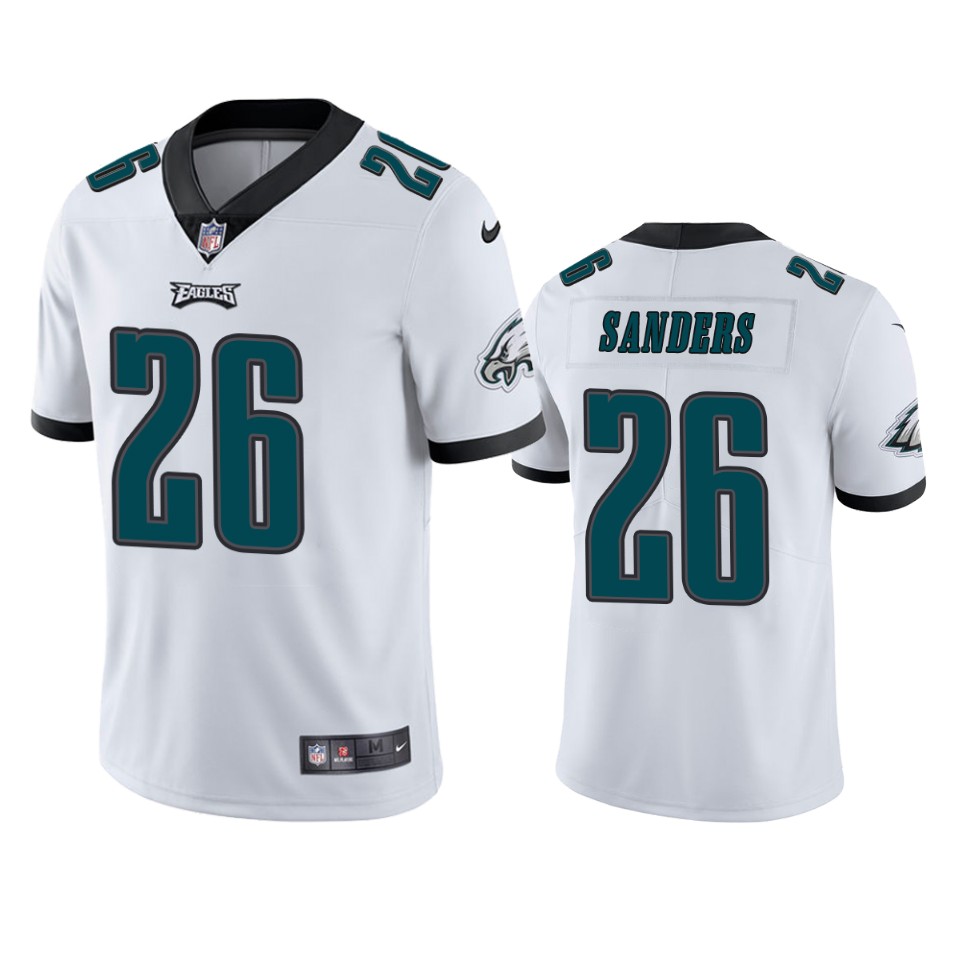 Youth Philadelphia Eagles #26 Miles Sanders White Vapor Untouchable Limited Stitched Jersey