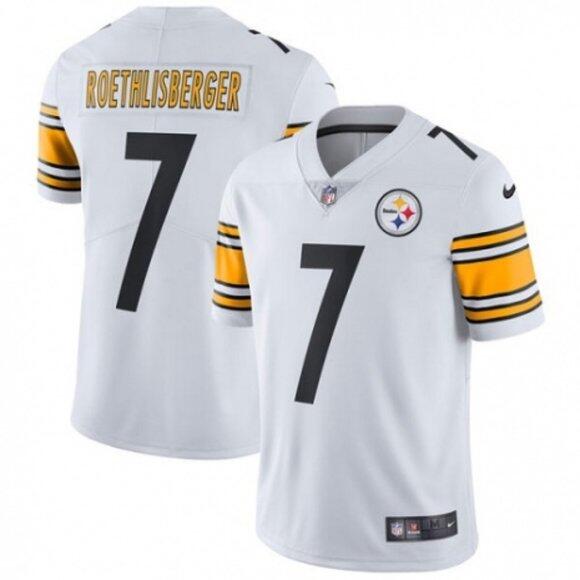 Youth Pittsburgh Steelers #7 Ben Roethlisberger White Vapor Untouchable Limited Stitched NFL Jersey