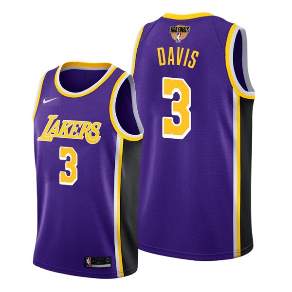 Youth Los Angeles Lakers #3 Anthony Davis 2020 Purple Finals Stitched NBA Jersey