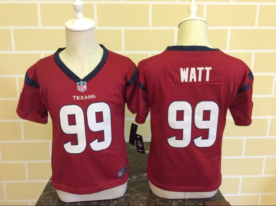 Toddler Nike Houston Texans #99 J.J. Watt Red Stitched NFL Jersey