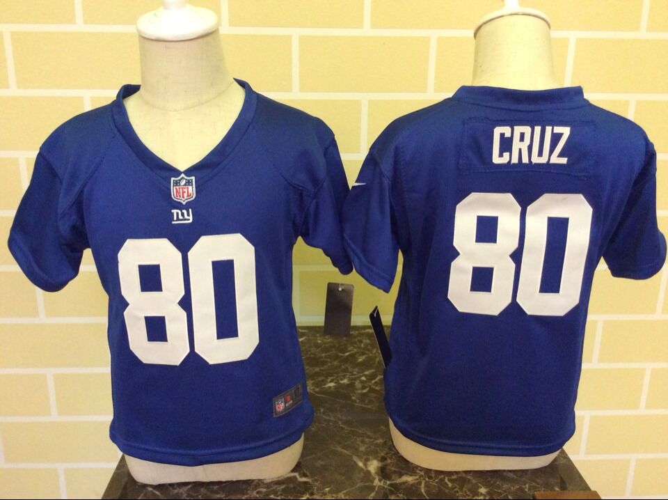 Toddler Nike New York Giants #80 Victor Cruz Blue Stitched NFL Jersey