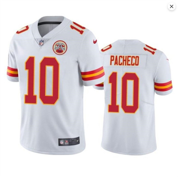 Youth Kansas City Chiefs #10 Isiah Pacheco White Vapor Untouchable Limited Football Stitched Jersey