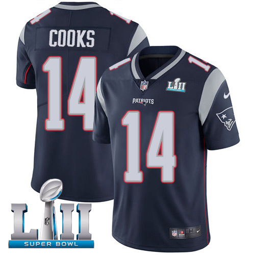 Youth New England Patriots #14 Brandin Cooks Navy Vapor Untouchable Limited Stitched NFL Jersey