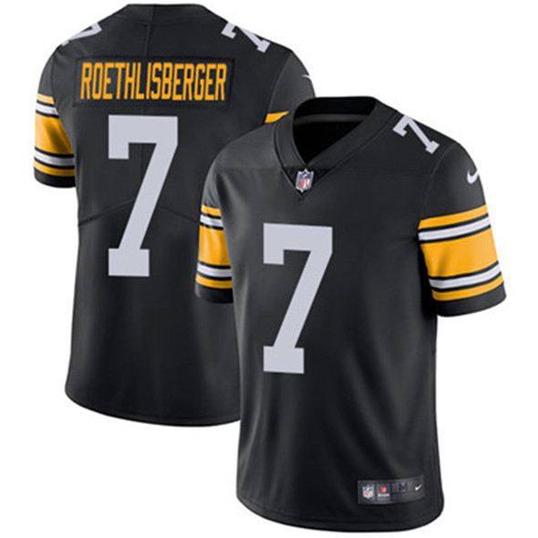Youth Pittsburgh Steelers #7 Ben Roethlisberger Black Vapor Untouchable Limited Stitched Jersey