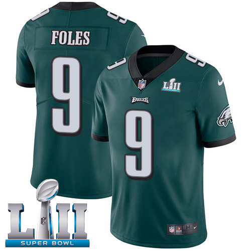Youth Philadelphia Eagles #9 Nick Foles Midnight Green Super Bowl LII Bound Game Stitched NFL Jersey