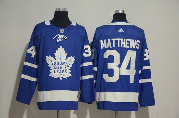 Youth Toronto Maple Leafs #34 Auston Matthews Blue Adidas Stitched Jersey
