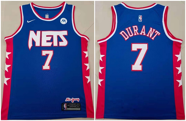 Youth Brooklyn Nets #7 Kevin Durant Blue Stitched Basketball Jersey