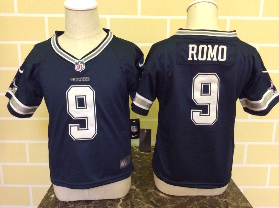 Toddler Nike Dallas Cowboys #9 Tony Romo Blue Stitched NFL Jersey