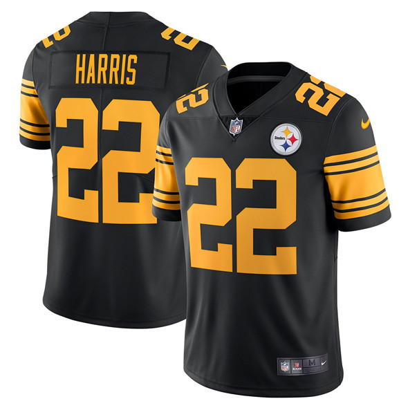Youth Pittsburgh Steelers #22 Najee Harris Black Color Rush Limited Stitched Jersey