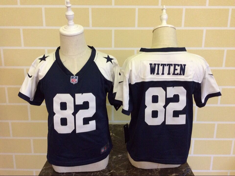Toddler Nike Dallas Cowboys #82 Jason Witten Blue Thanksgiving Stitched NFL Jersey