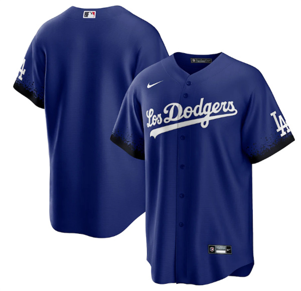 Youth Los Angeles Dodgers Blank 2021 Royal City Connect Cool Base Stitched Baseball Jersey