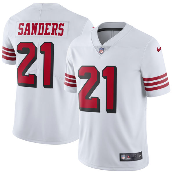 Youth San Francisco 49ers #21 Deion Sanders White Untouchable Limited Stitched Jersey
