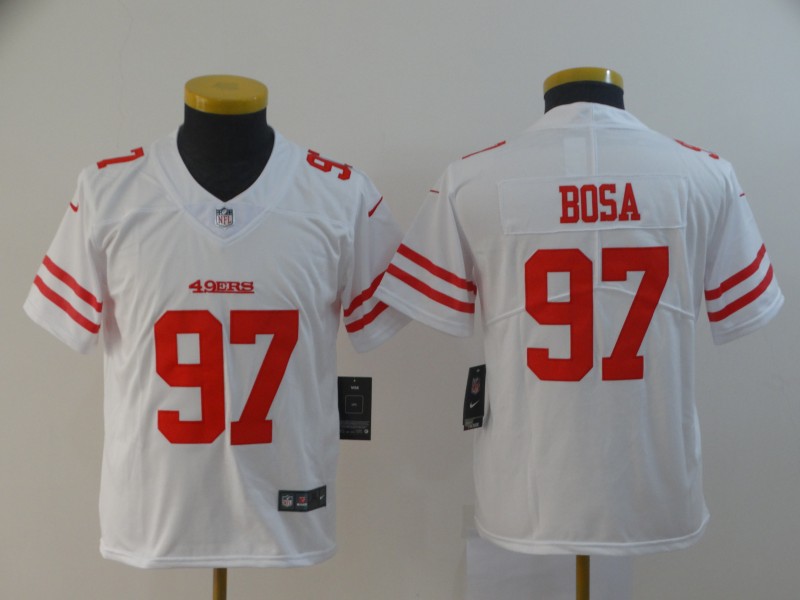Toddler NFL San Francisco 49ers #97 Nick Bosa White Vapor Untouchable Limited Stitched Jersey