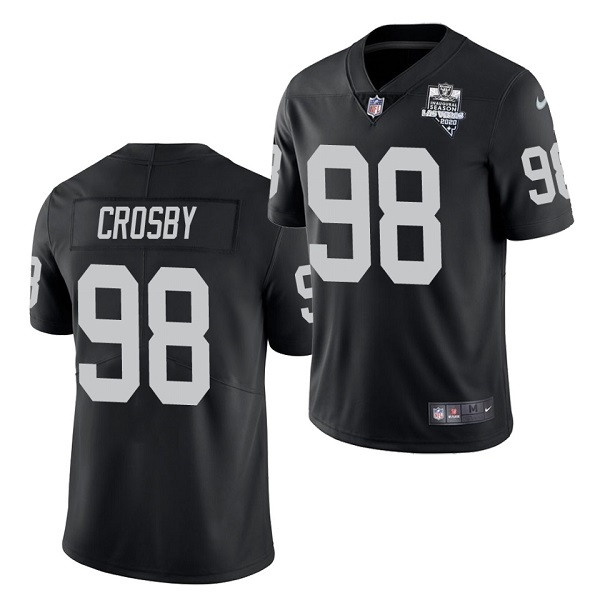 Youth Oakland Raiders #98 Maxx Crosby Black 2020 Inaugural Season Vapor Untouchable Limited Stitched NFL Jersey