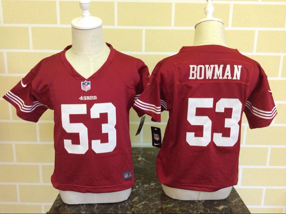 Toddler Nike San Francisco 49ers #53 NaVorro Bowman Red Stitched NFL Jersey