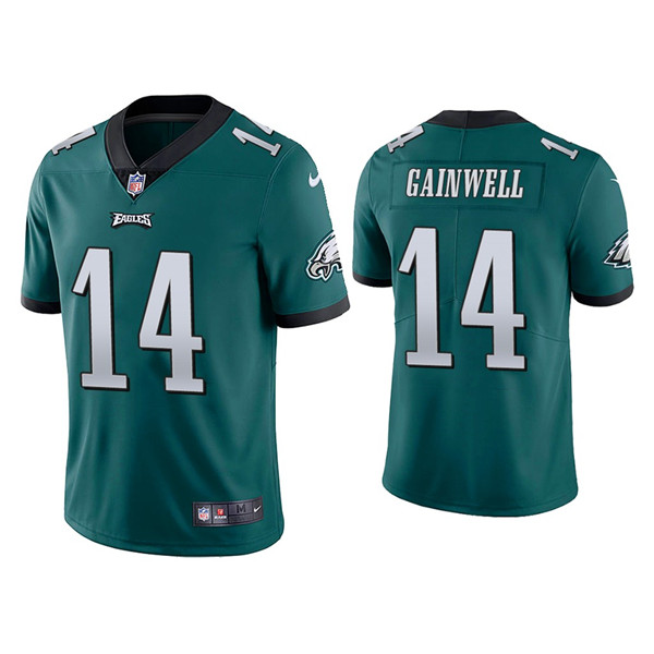 Youth Philadelphia Eagles #14 Kenneth Gainwell Green Vapor Untouchable Limited Stitched Jersey
